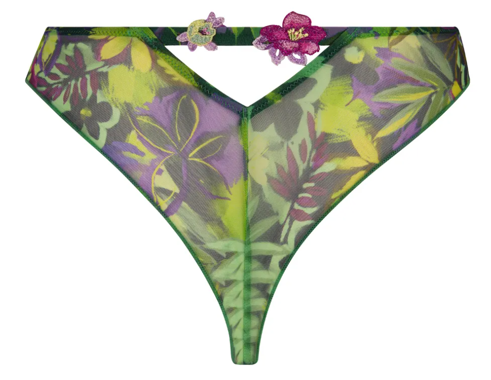 String Lise Charmel - Taille 46, Couleur Nacre, Modèle Lilas Ref 10001, Neuf Avec étiquettes